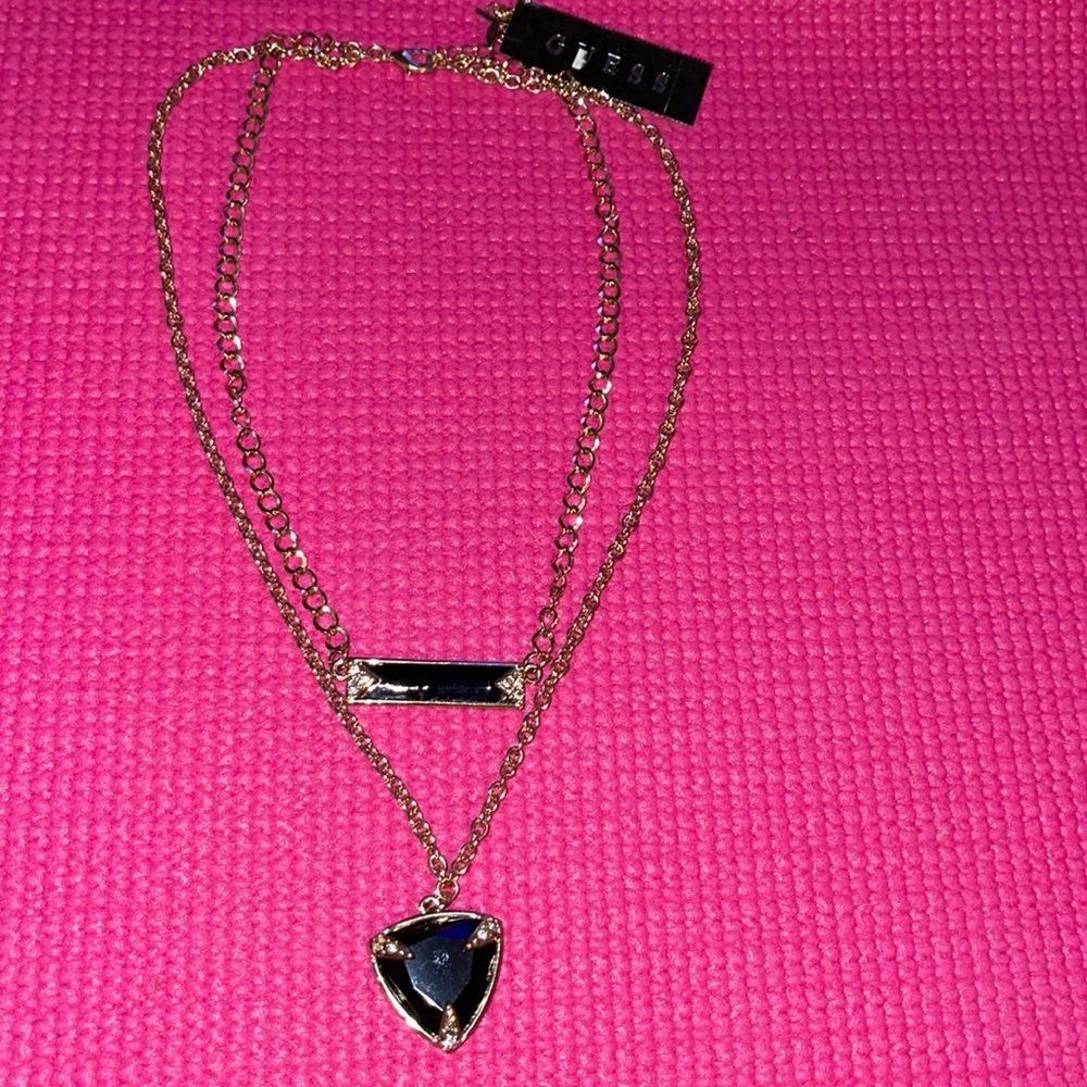 Guess jewelry double necklace